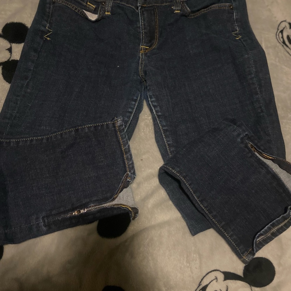 Lucky Brand Blue Flare Wide Leg Jeans with Rich Indigo Hue